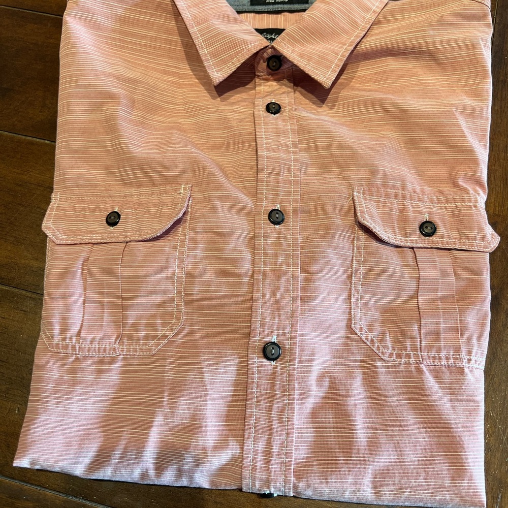 Eighty Eight Pink and Gray Button-Up Shirt